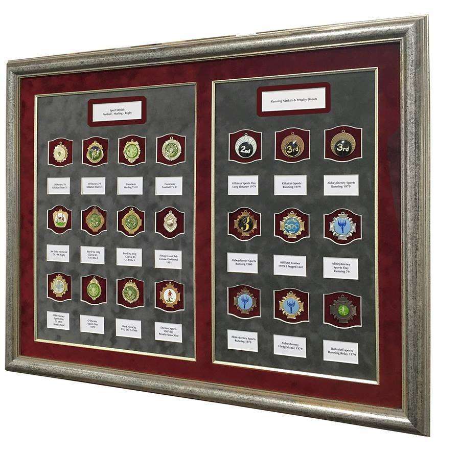 Captioned Sports Medal Frame - The Quality Framing Company & Imaging Services
