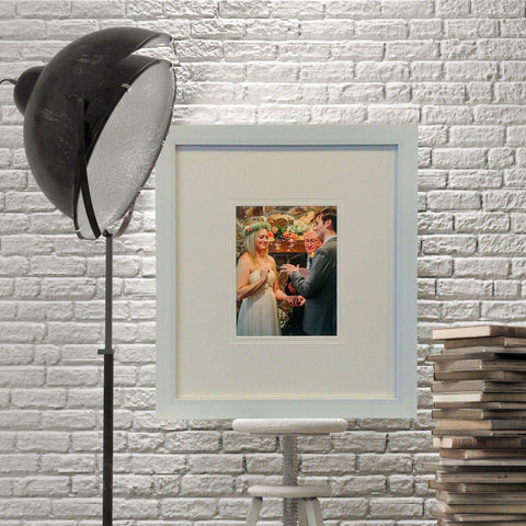 White Signing Board Frame - The Quality Framing Company & Imaging Services